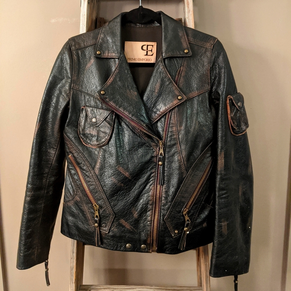Primo Emporio Vintage Leather Jacket Men's Small
